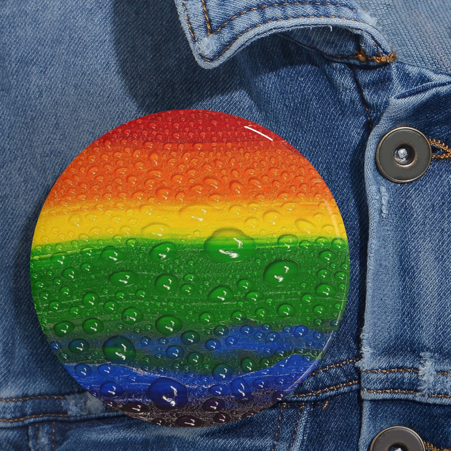 Pride Colors Pin Button