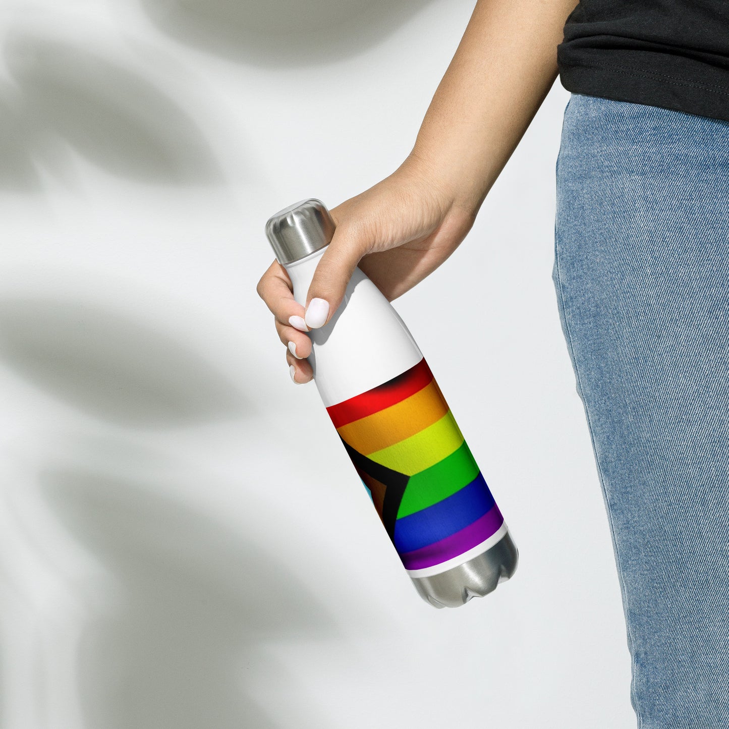 Stainless Steel Pride Flag Water Bottle