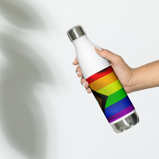 Stainless Steel Pride Flag Water Bottle